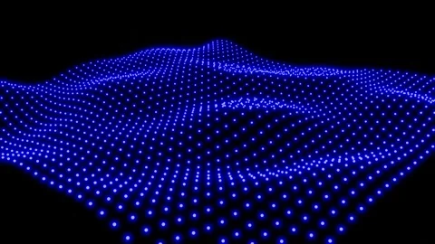 Background with moving blue lights field, Stock Footage 146469817