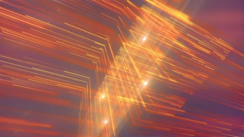 Background with moving burning lines of light. 3d rendering loop animation Stock Footage 253769207