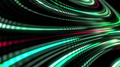 Background with moving green and red lines Stock Footage 95320558