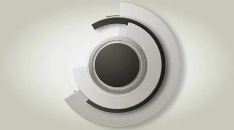 Background with moving lens circles, loop Stock Footage 43676682