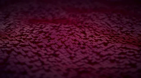 Background moving magenta cube with soft edges Stock Footage 60135898
