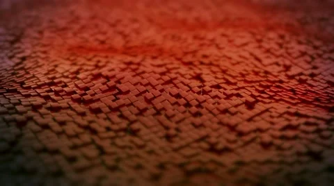 Background moving orange cube with soft edges Stock Footage 60136313