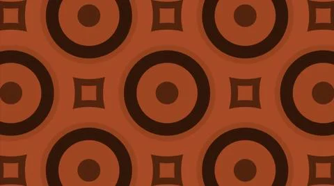 Background with moving pattern of circles and squares. Design. Moving ornament Stock Illustration