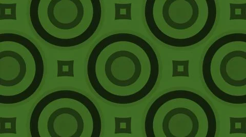 Background with moving pattern of circles and squares. Design. Moving ornament Stock Illustration