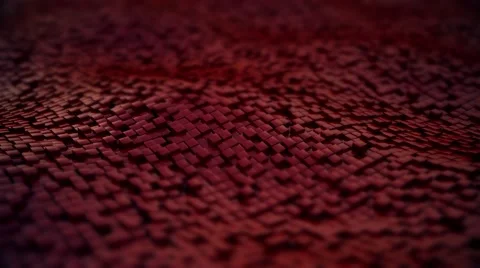 Background moving red cube with soft edges Stock Footage 60137010