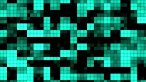 Background with moving squares in turquoise color Stock Footage 166568314
