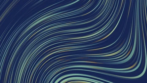 Background with moving waves in blue, grey and yellow colours, 3d animation. Stock Footage 123268230