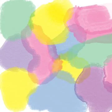 Background of multi-colored blurred watercolor spots Stock Illustration