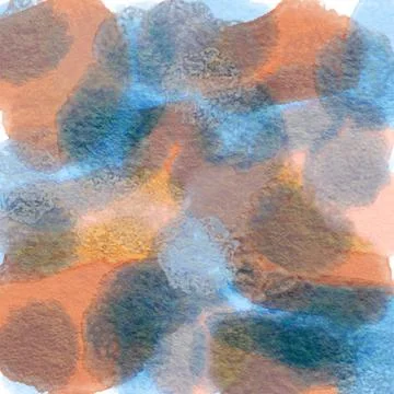 Background of multi-colored blurred watercolor spots Stock Illustration