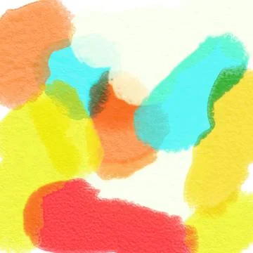 Background of multi-colored blurred watercolor spots Stock Illustration
