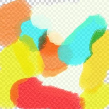 Background of multi-colored blurred watercolor spots Stock Illustration