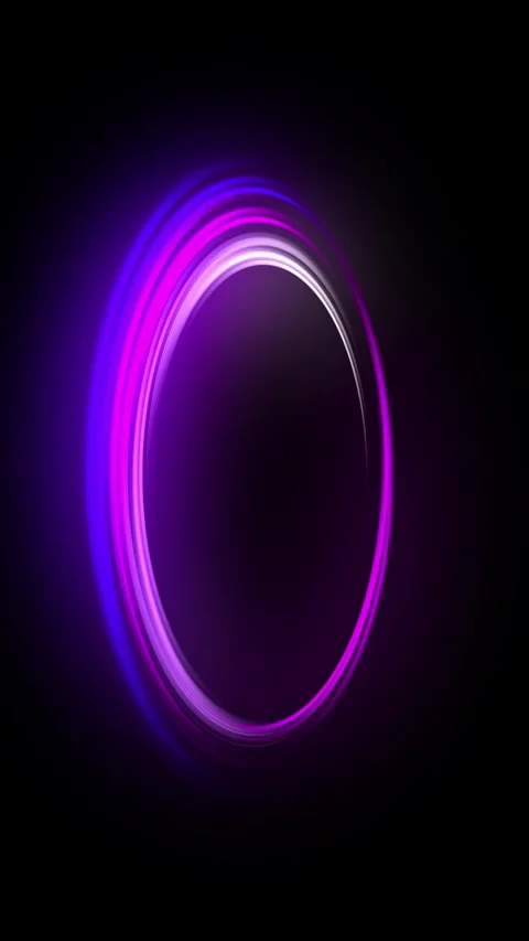 Background multi-colored circle Spectrum looped animation light glowing neon Stock Footage 295500570