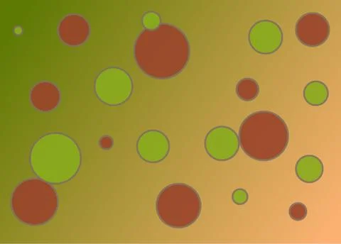 Background with multi-colored circles Stock Illustration