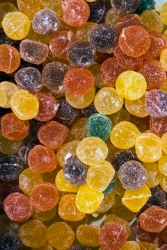 Background of multi colored gumdrop. Marmalade is a top view. Stock Photos