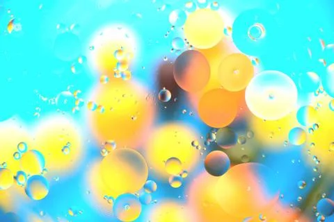 Background from multi-colored large balls of heterogeneous coloring, mainly b Stock Photos