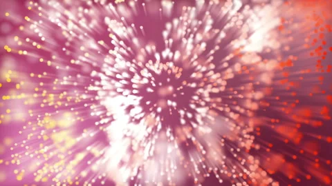 Background from multi-colored moving particles with tails. abstract animation. 3 Stock Footage 120612669