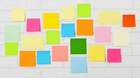 Background of multi colored pin stichers Stock Photos