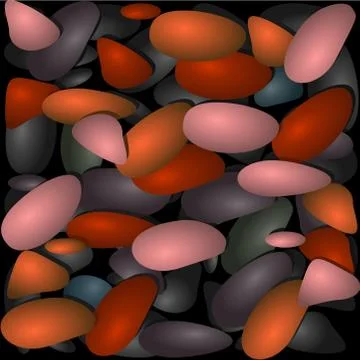 Background from multi colored stones. Vector image Stock Illustration