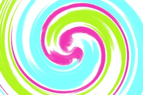 Background from multi-colored swirling spirals in disco style. Фото
