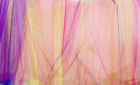 Background from multi-colored tulle. Purple and pink tulle Stock Photos