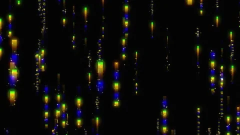 Background with multicolored ascending lines Stock Footage 289546796