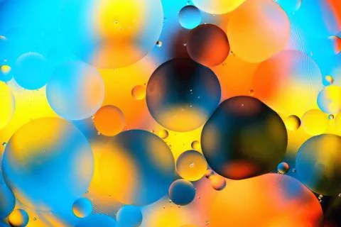 Background, multicolored balls, blur Stock Photos
