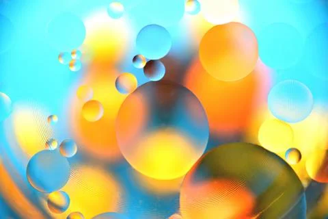 Background, multicolored balls, blur Stock Photos