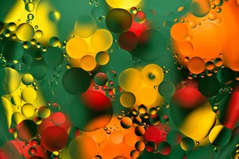 Background, multicolored balls, blur, texture, heterogeneous color Stock Photos