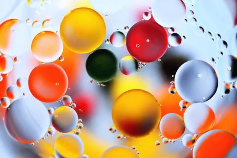Background, multicolored balls, blur, texture, Stock Photos