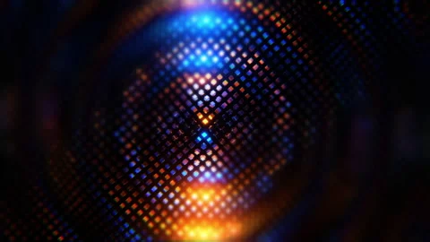 Background of multicolored cubes oscillating from a musical beat. Infinitely Stock Footage 196807042