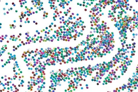 Background with multicolored dots Stock Photos