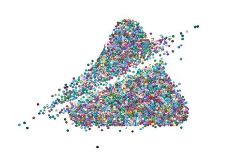 Background with multicolored dots Stock Photos