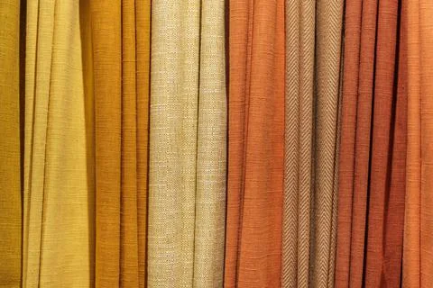 Background Of Multicolored Fabric Selection Foto stock
