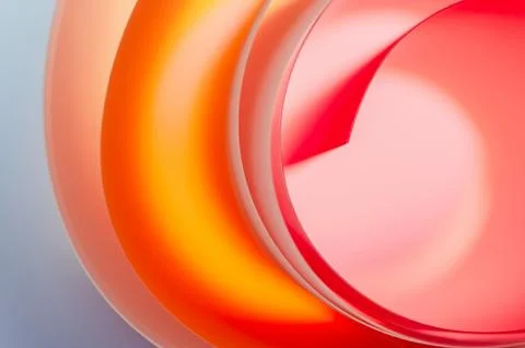 Background of multicolored rounded elements close-up. Stock Photos