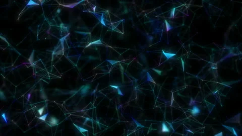 Background from multicolored space elements interact. The style of the 80s. New Stock Footage 109540657