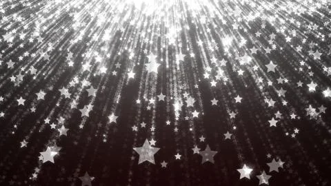 Background of multicolored stellar rain with bright elements and details Illustrazione stock