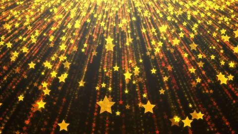 Background of multicolored stellar rain with bright elements and details Stock Illustration