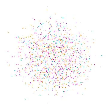 Background multicolored texture crumbs. Multicolor dust scattering on a white Stock Illustration