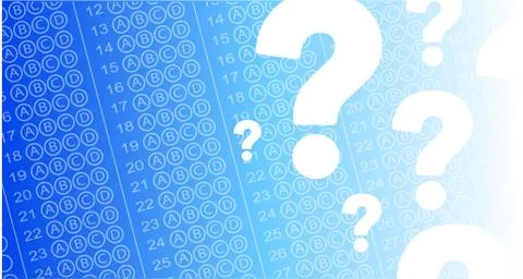 Background for multiple choice answer paper. Illustrazione stock