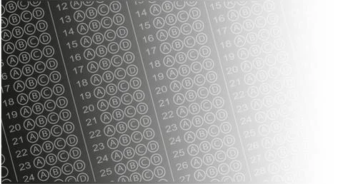 Background for multiple choice answer paper. Stock Illustration