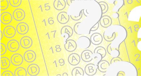 Background for multiple choice answer paper. Illustrazione stock