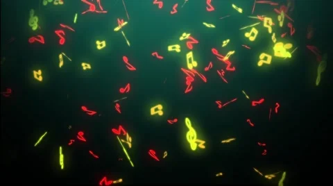 Background music. Note abstract Stock Footage 48904014