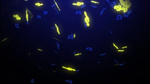 Background music. Note abstract Stock Footage 48904023