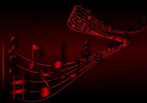 Background of music notes Illustrazione stock