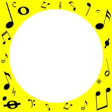 Background with music notes Stock Illustration