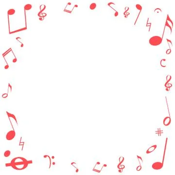 Background with music notes Stock Illustration