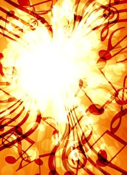 Background with music Stock Photos
