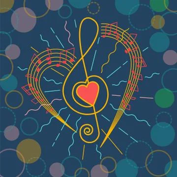 Background of musical representation Stock Illustration