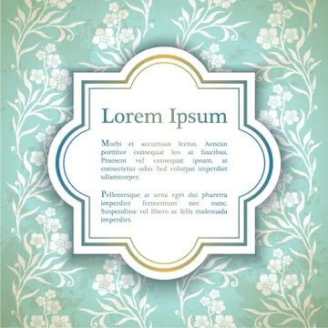 Background with myosotis flowers. Stock Illustration