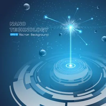 Background nanotechnology theme Stock Illustration